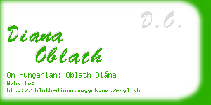 diana oblath business card